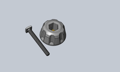 [8880958] REPUESTO YAKIMA WHEEL CUP TIGHTENING KNOB W/ SCREW, HANGOVER